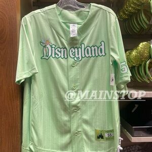 Disney Parks Disneyland Tinker bell Baseball Jersey Green